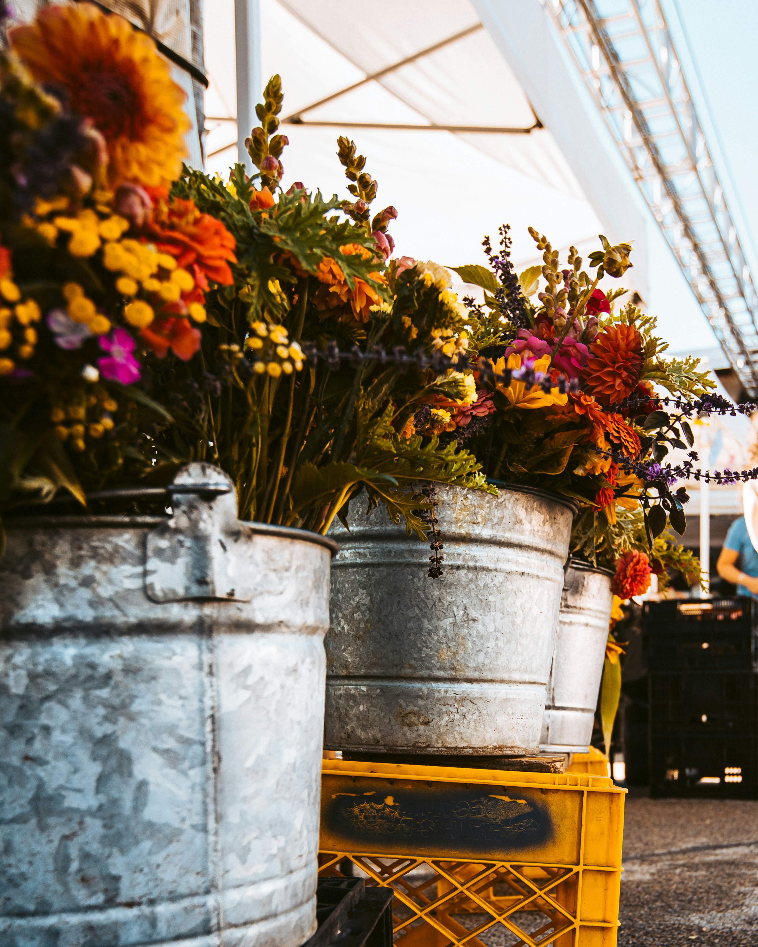 Market flowers.